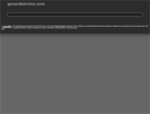Tablet Screenshot of gocardservice.com